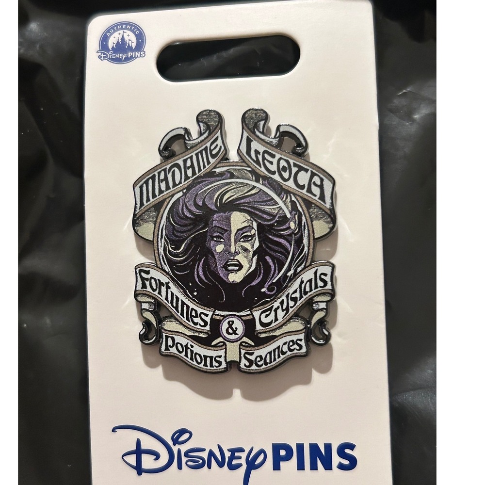 Disney Parks Madame Leota Haunted Mansion Fortunes & Crystals Enamel Pin Silver